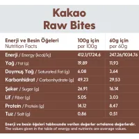 Kakao Kaplı Glutensiz Vegan Yerfıstıklı Hurma Topları Raw Bites 100gr
